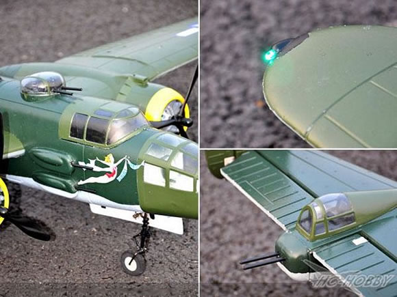 Large Scale B 25 Mitchell 5Ch Rc Aeroplane Bomber  